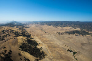 an aerial view of the proposed Sites reservoir near Maxwell, Calif. on September 5th, 2014